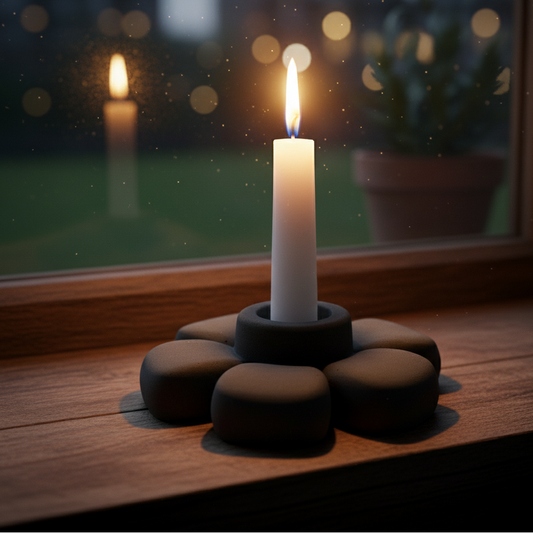 Bloomstone candle stick holder
