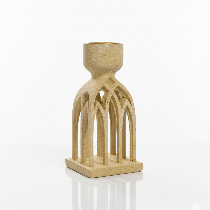 The Arc Column - Architectural Tealight Candle Holder