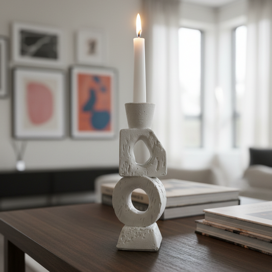 The Abstract Form Taper candle holder