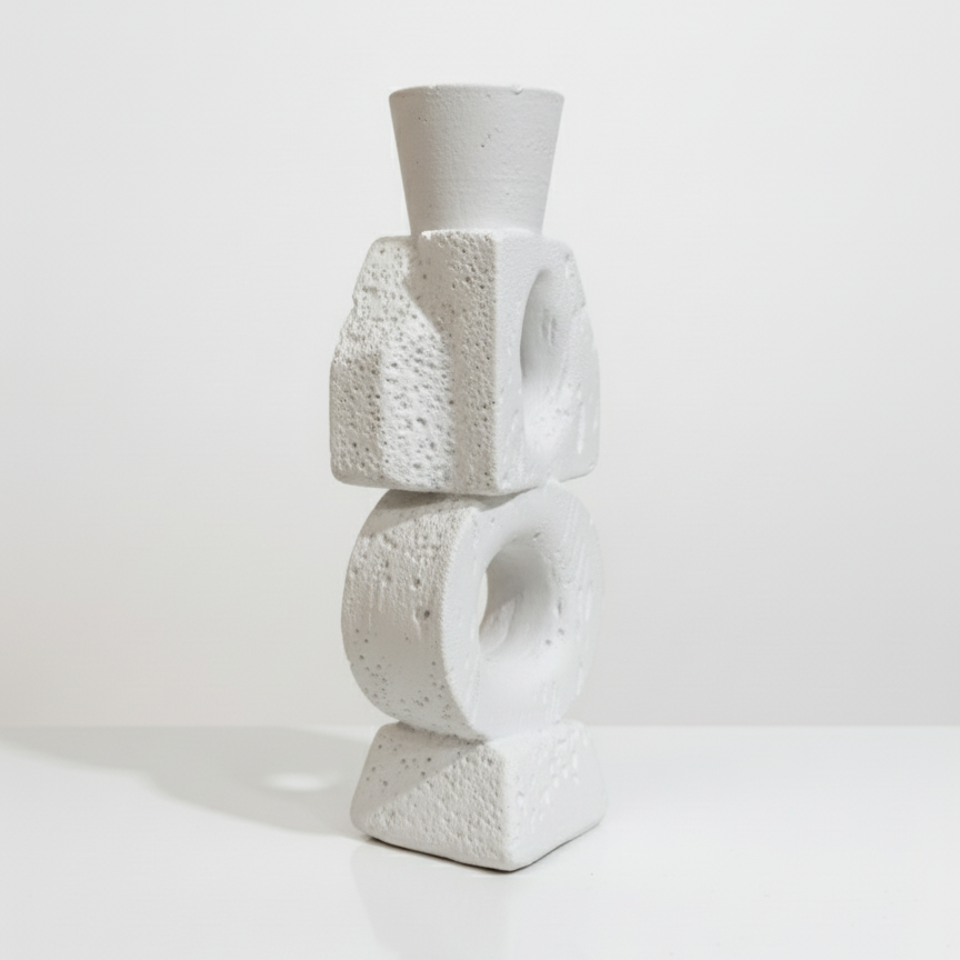 The Abstract Form Taper candle holder