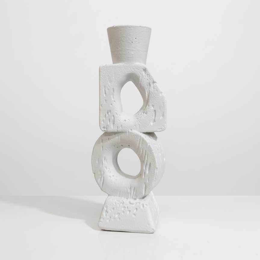 The Abstract Form Taper candle holder