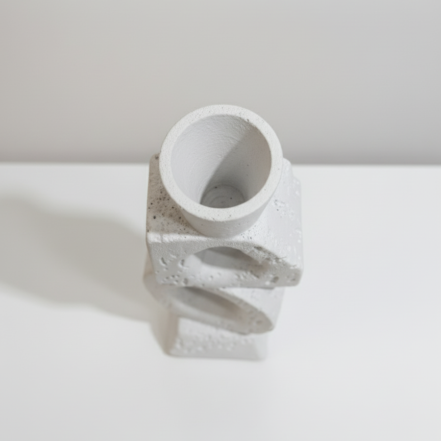 The Abstract Form Taper candle holder