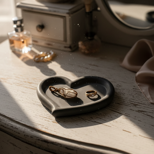 Cherish Tray Set of 2 heart shaped tray