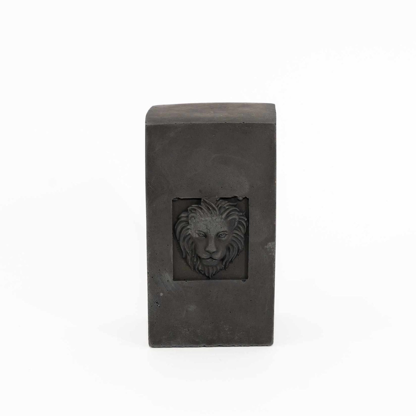 Big Cat-Dark Concrete-Lion-headed paper weight for your work desk, Contemporary Design- perfect for gifting to Leos