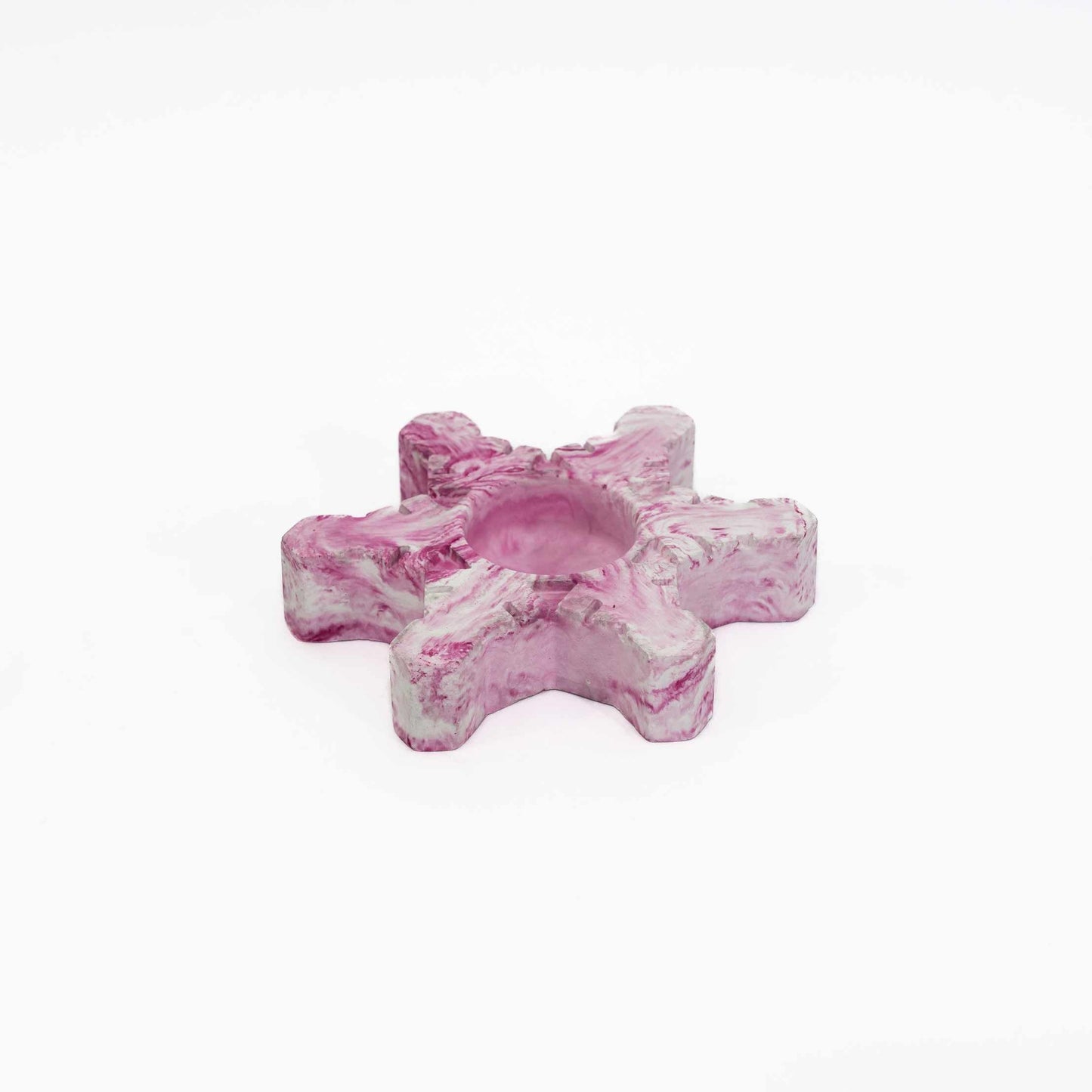 Starry Glow- Geometric Snowflake Christmas Decor Tealight Candle Holder