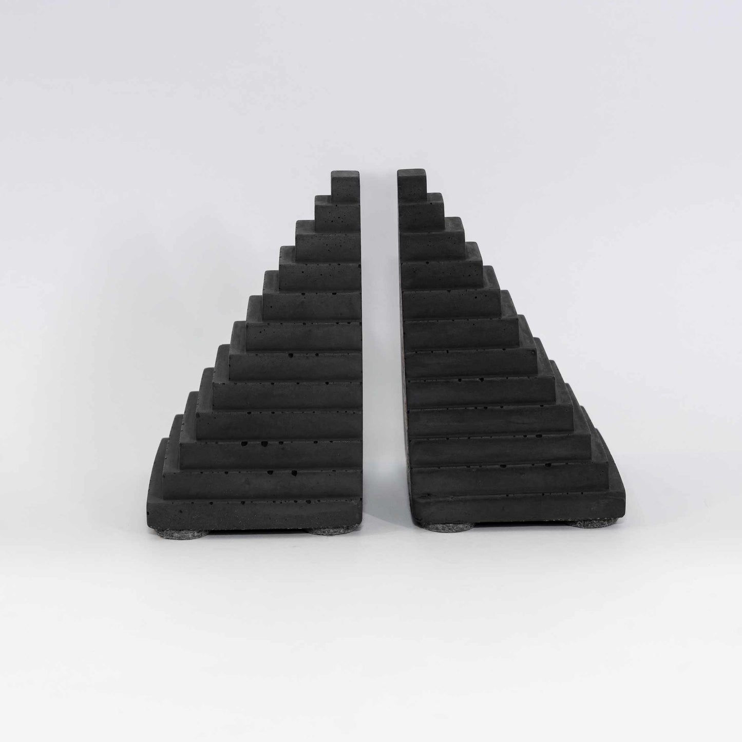 Staircase to Knowledge - Stepped Design Bookend set of 2 for bookshelf goals
