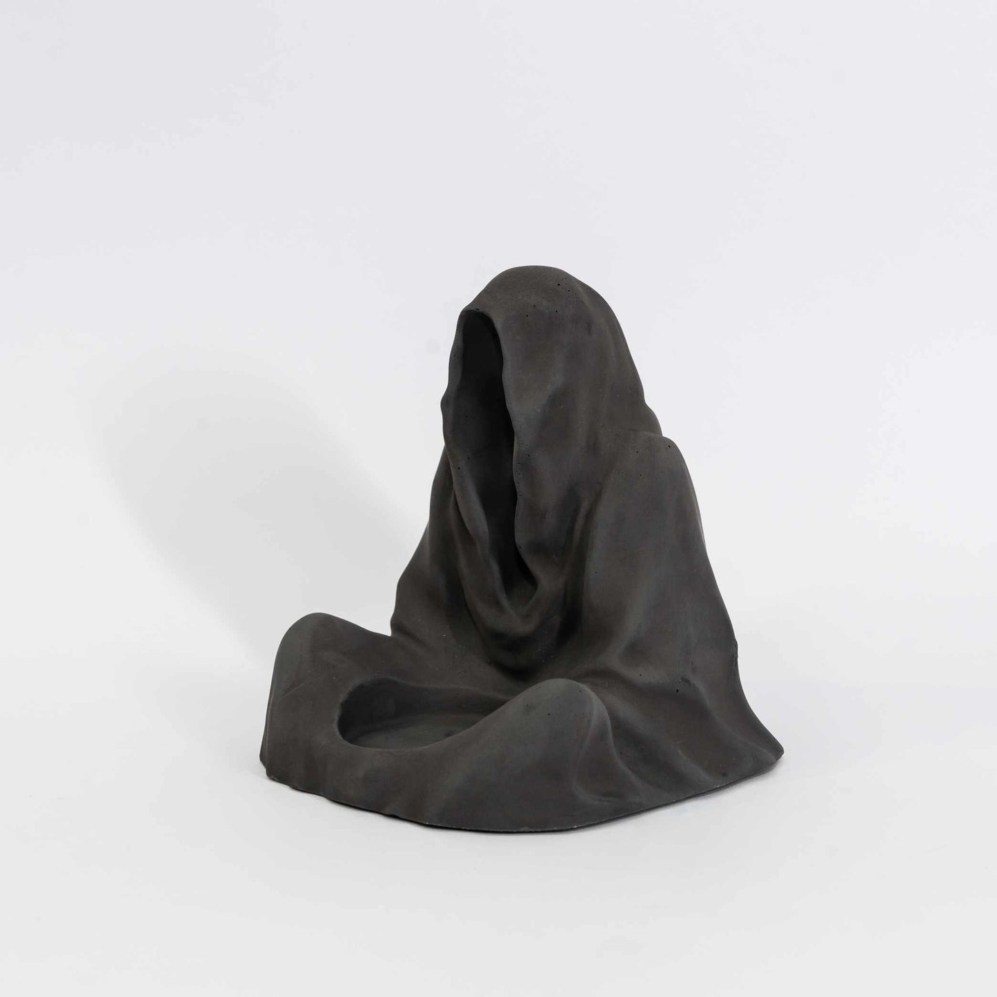 Monk in a Robe- Concrete Tealight Candle holder featuring a Monk Clad in a Medieval Robe