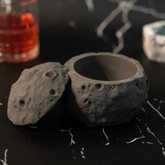 Moonlit - Moon Surface Ashtray with Lid