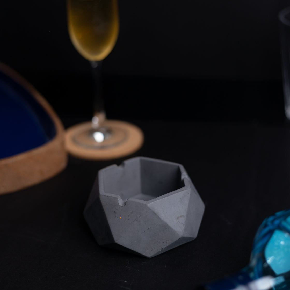 Hextray 2.0 Nero Marble - Geometric Pattern Hexagonal Ashtray