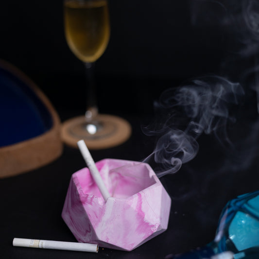 Hextray 2.0 Candy Marble - Geometric Pattern Hexagonal Ashtray