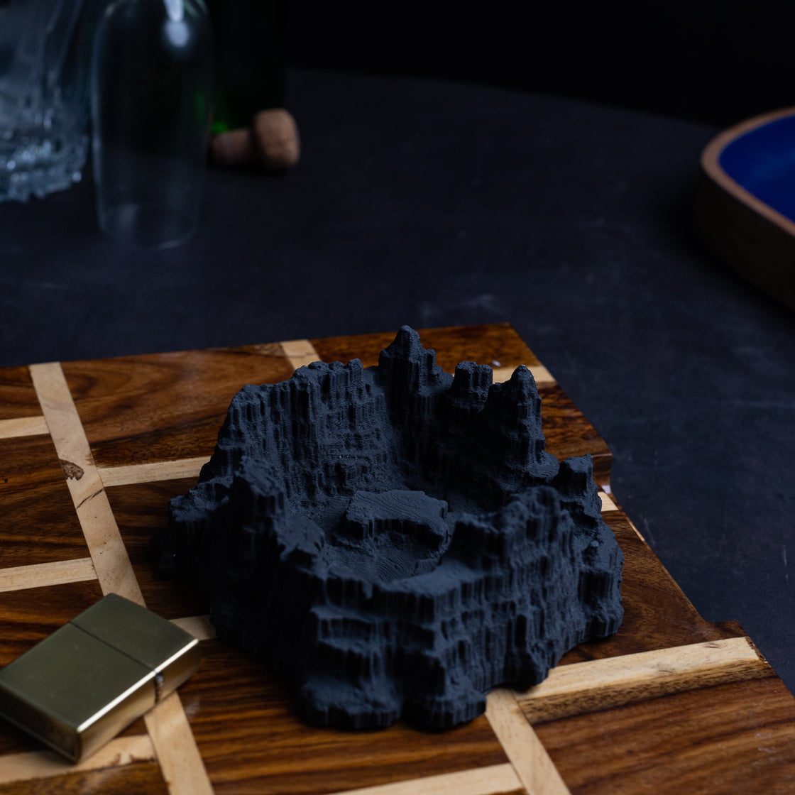 New The Grand Canyon Black - Mountain Shaped Ashtray and Decor Piece