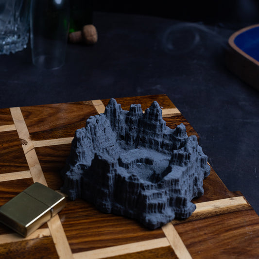 The Grand Canyon Dark Concrete - Mountain Shaped Ashtray and Decor Piece