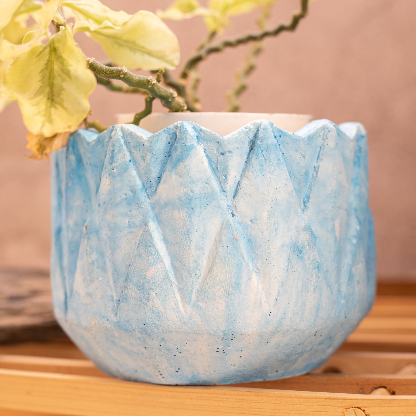Pyne Planter Cloud - Geometric Table top planter, diamond shaped surface