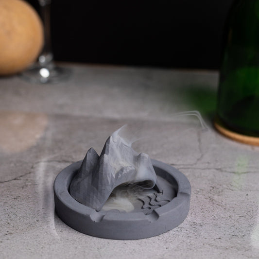 NewTennessee Mountain Dark Concrete-Mountain themed showpiece for work and home decor, perfect for gifting