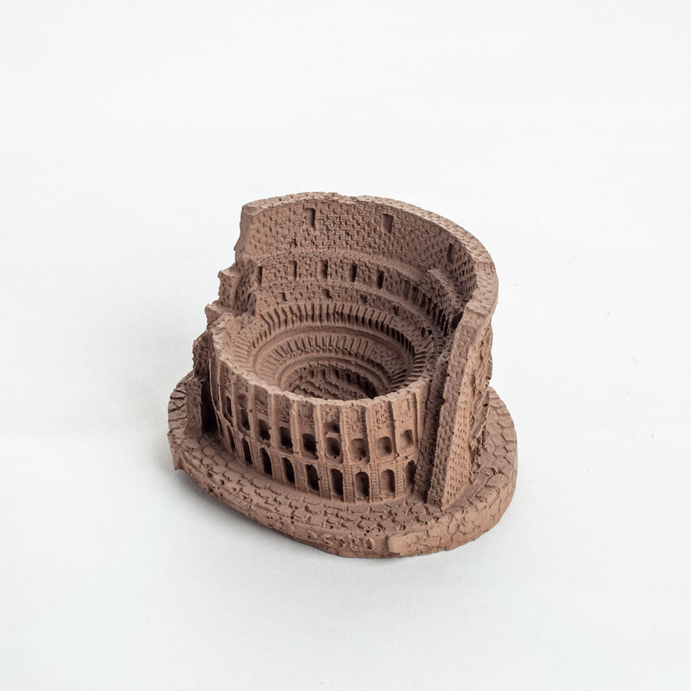 New Colosseum Monument Miniature Black - Architectural Desk Accessory Paper Weight or Roman Ashtray