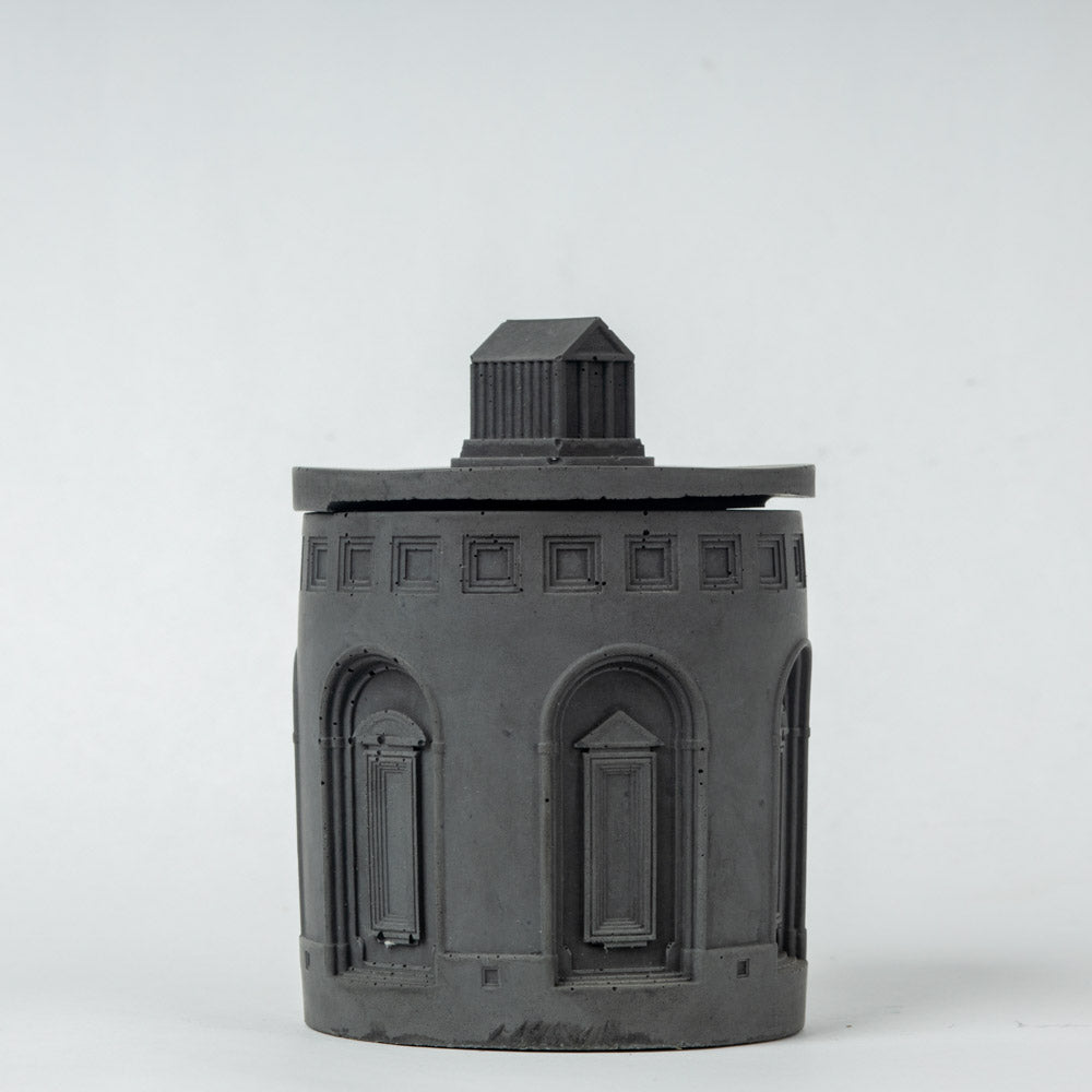 The Greek Temple Greek Design Fire Pit with lid- Statement Design with arches