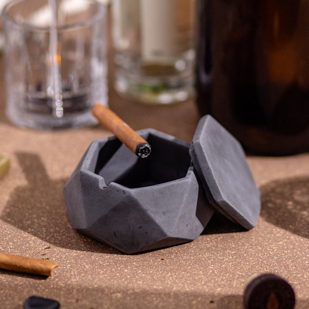 Hextray 2.0 Nero Marble - Geometric Pattern Hexagonal Ashtray