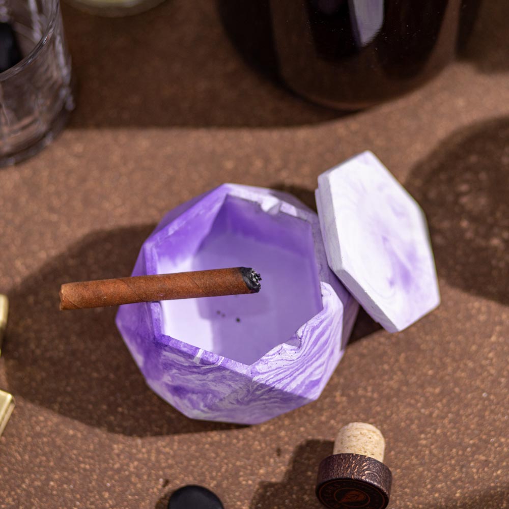 Hextray 2.0 Candy Marble - Geometric Pattern Hexagonal Ashtray