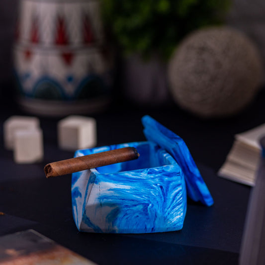 Rosq- Concrete Ashtray with a lid- ideal for use both indoors and outdoors