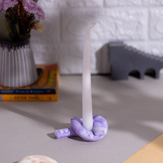 Knot- Contemporary Candle Holders in a sought-after monochromatic color palette