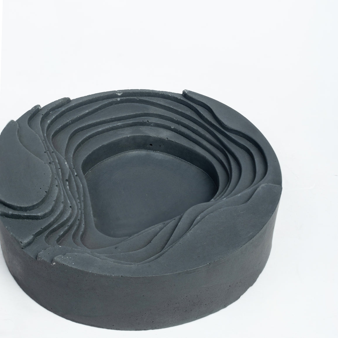 Cavash Tray Dark Concrete- Unique Ashtray- A Contemporary Design, the perfect gift for friends and colleagues.