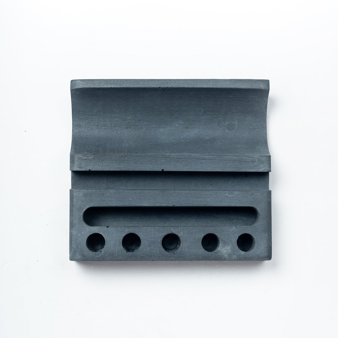 Pentrough-Dark Concrete-Contemporary design stationery holder- desk supplies with multiple compartments