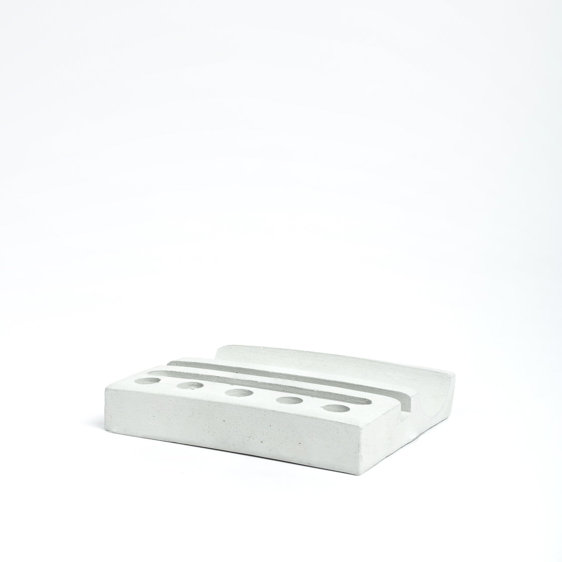 Pentrough-Cement Finish-Contemporary design stationery holder- desk supplies with multiple compartments