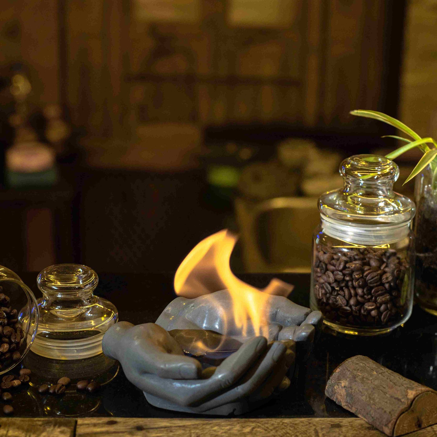 DOCILE  - REAL HUMAN HAND SCULPTURE FOR FIREPIT