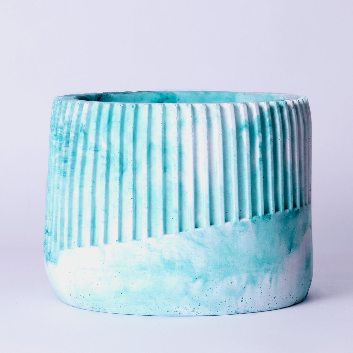 Kurl Planter Mint Marble - Best Geometric Planter for Balcony & Garden