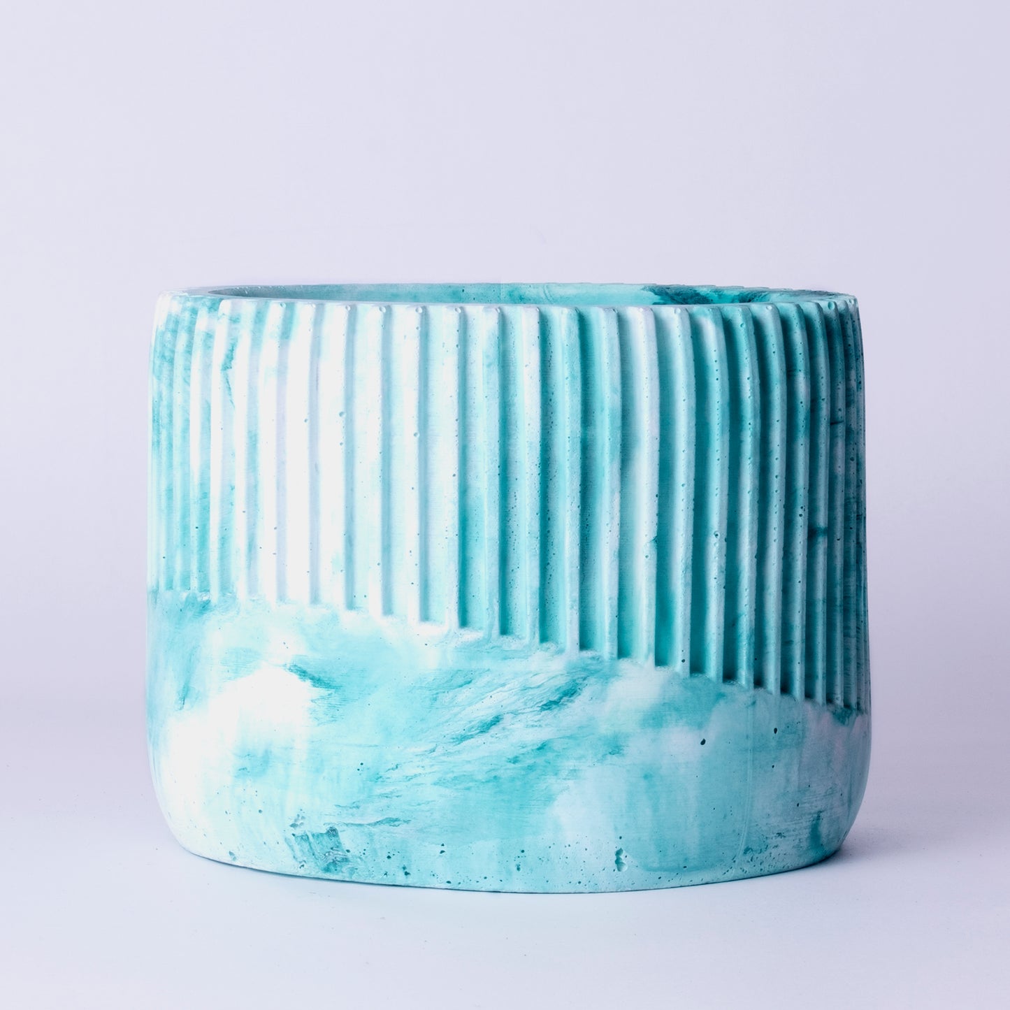 Kurl Planter Mint Marble - Best Geometric Planter for Balcony & Garden