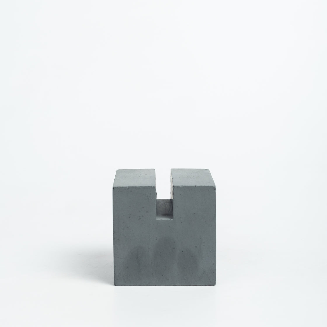 UCardo-Cement finish-Contemporary Business Card Stand for Work Desk