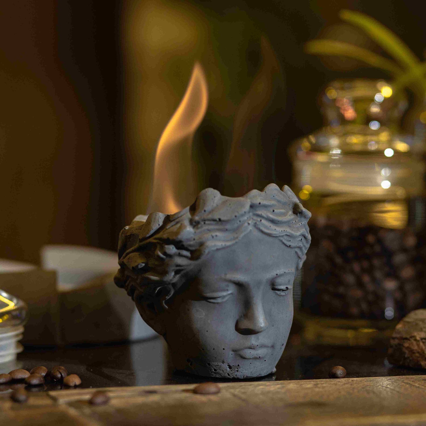 Abbott Greek Goddess Head Firepit