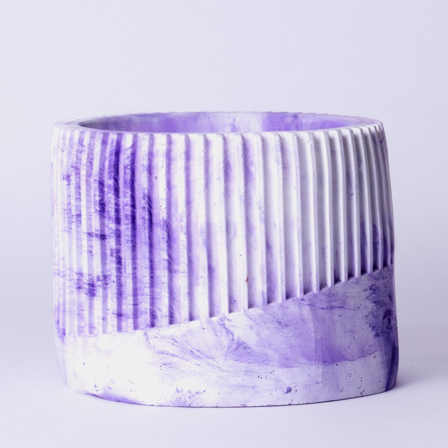 Kurl Planter Orchid Marble - Best Geometric Planter for Balcony & Garden