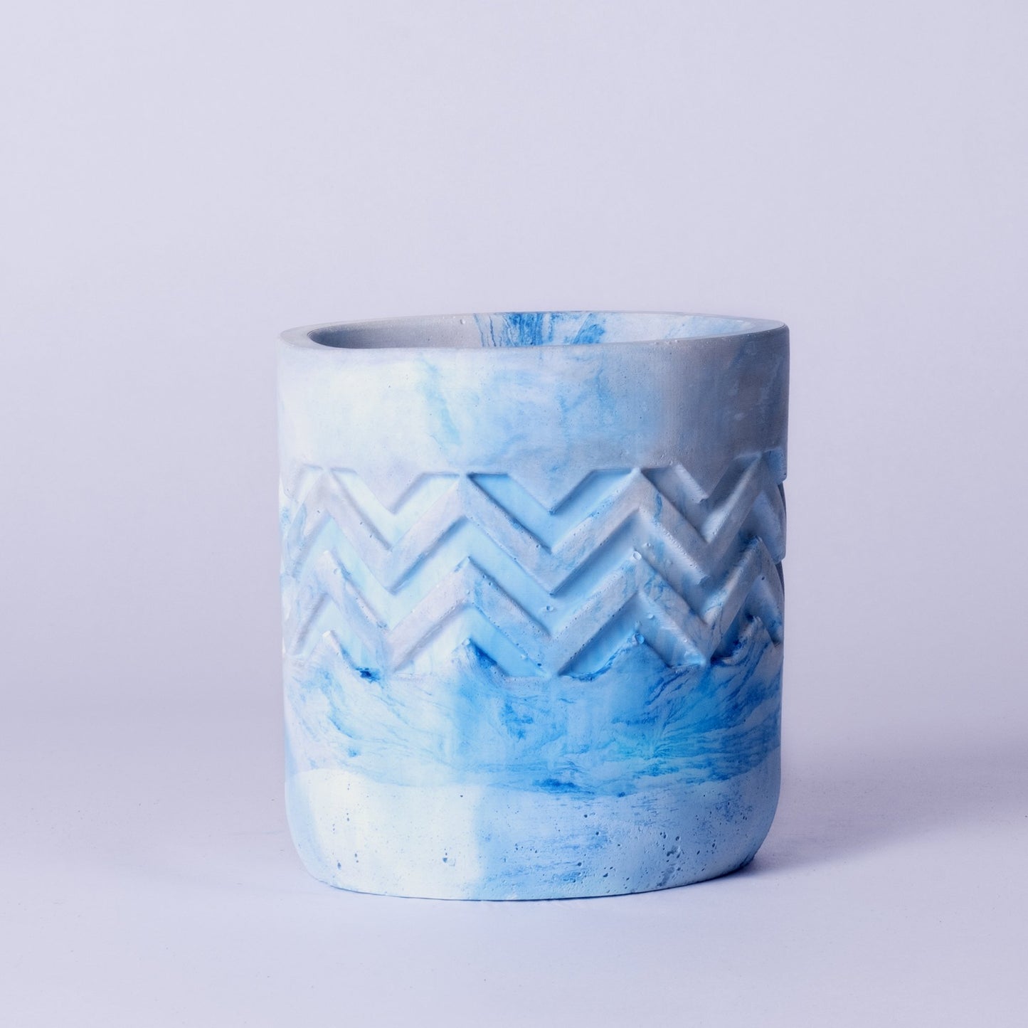 Chevro Planter Cloud - Chevron Pattern Designer Succulent Planter for Home And Office Decor