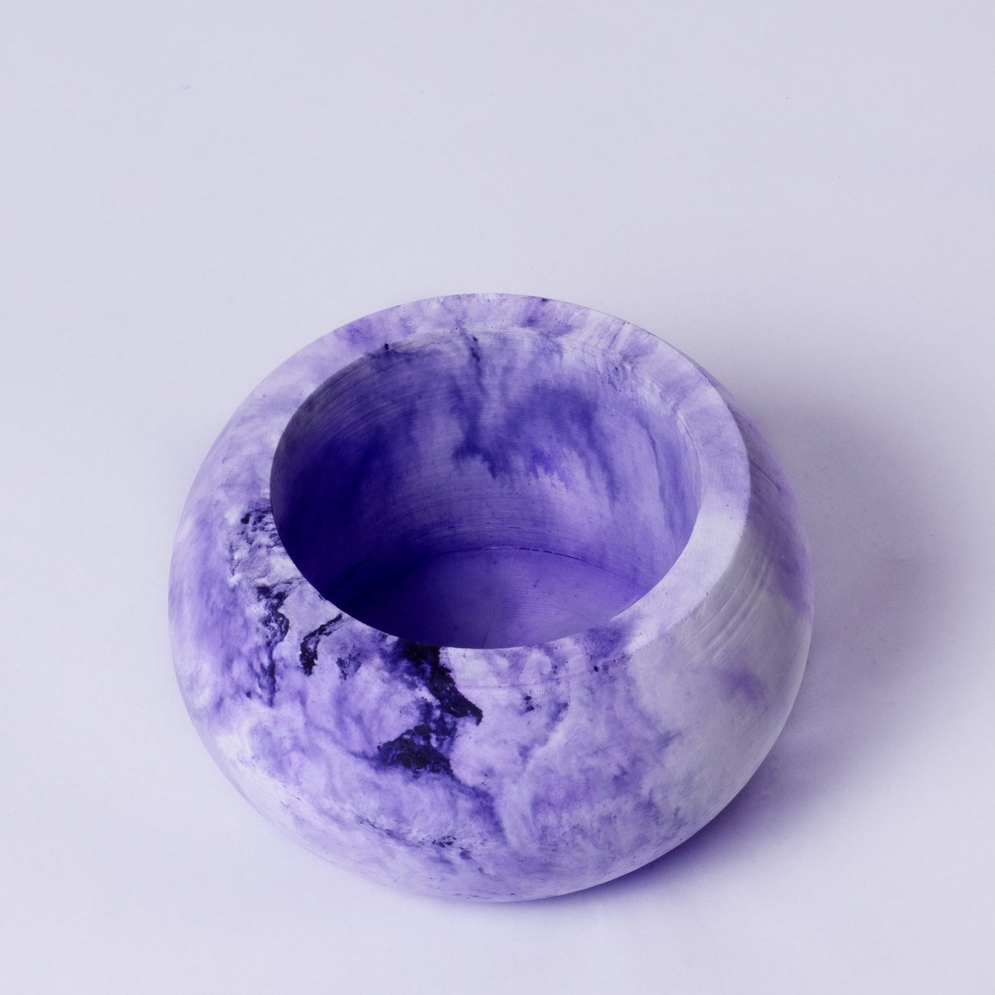 Orb Planter Midnight Blue - Classic Concrete Succulent Planter in lively earthy colours, perfect for home decor & gifting.