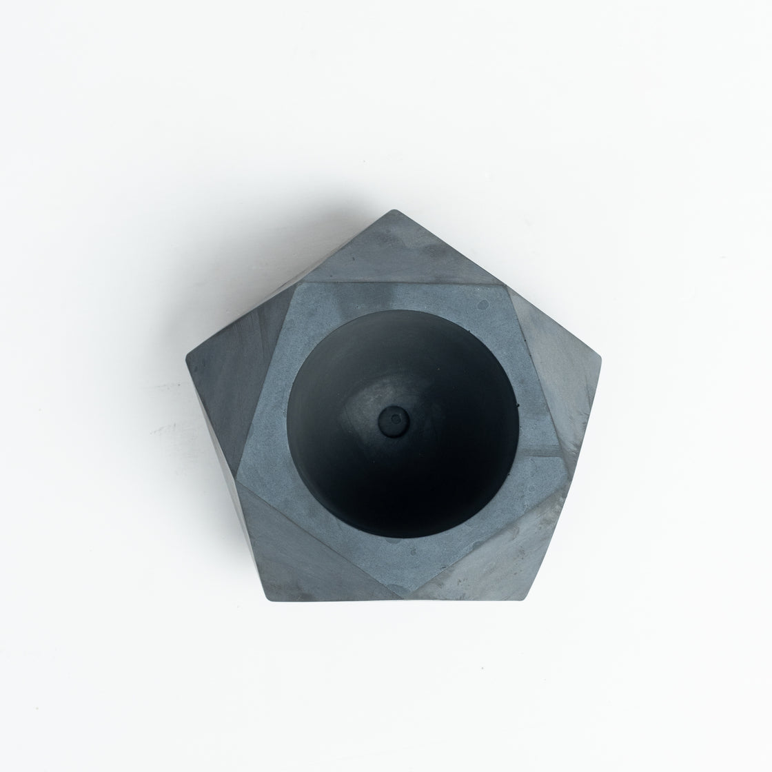 Pentrose Black- Geometric pattern ashtray and indoor and outdoor planter with drainage for home decor, gifting