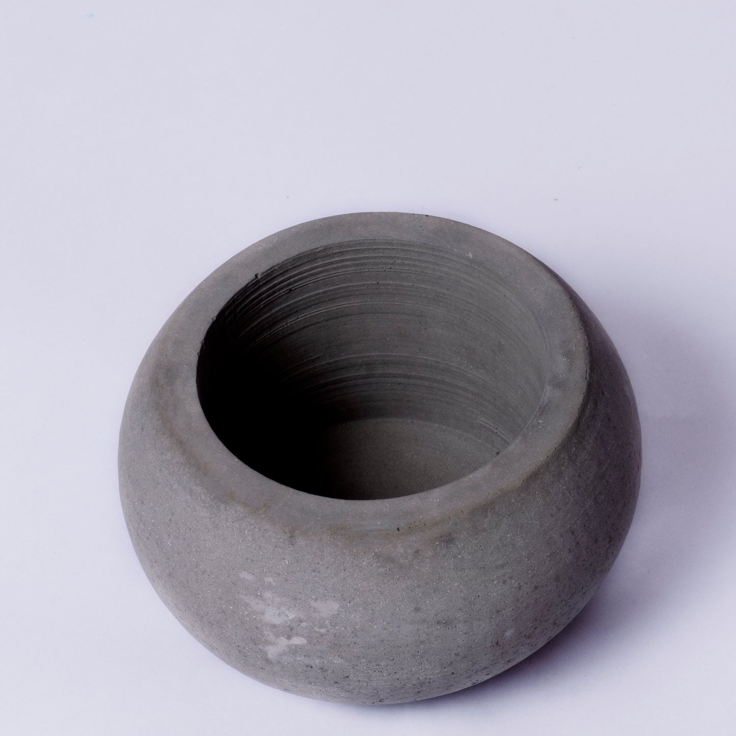 Orb Planter Cement Finish - Classic Concrete Succulent Planter in lively earthy colours, perfect for home decor & gifting.