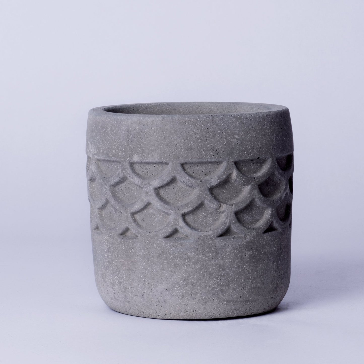 Camber Planter Dark Concrete - Designer Planter for Succulents or Small Size plants