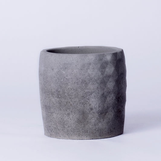 Xude Geometric Planter Dark Concrete - Succulent Planter Or Pen Stand