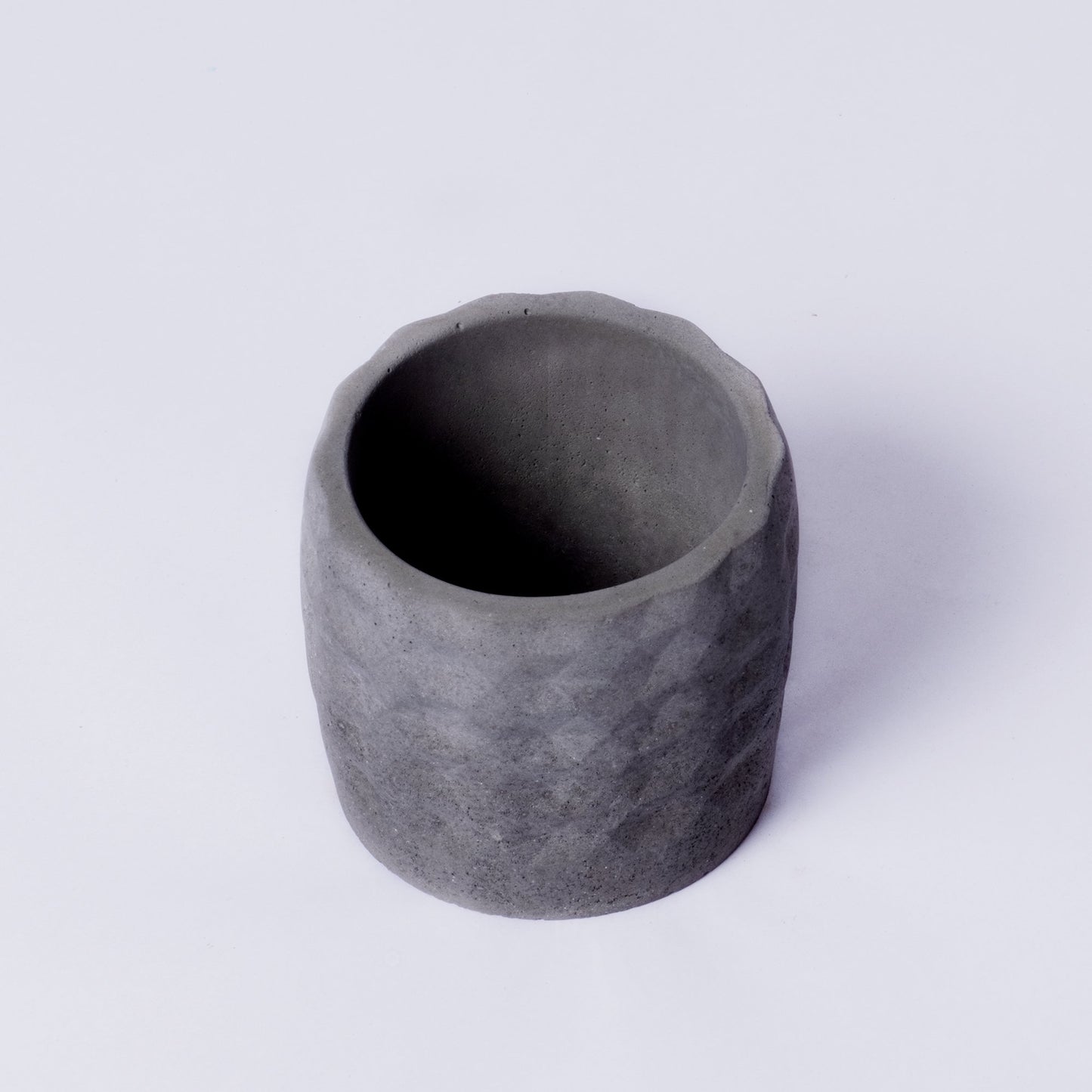 Xude Geometric Planter Dark Concrete - Succulent Planter Or Pen Stand