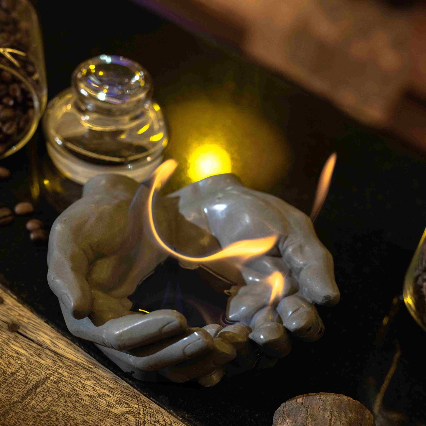 DOCILE - REAL HUMAN HAND SCULPTURE FOR FIREPIT