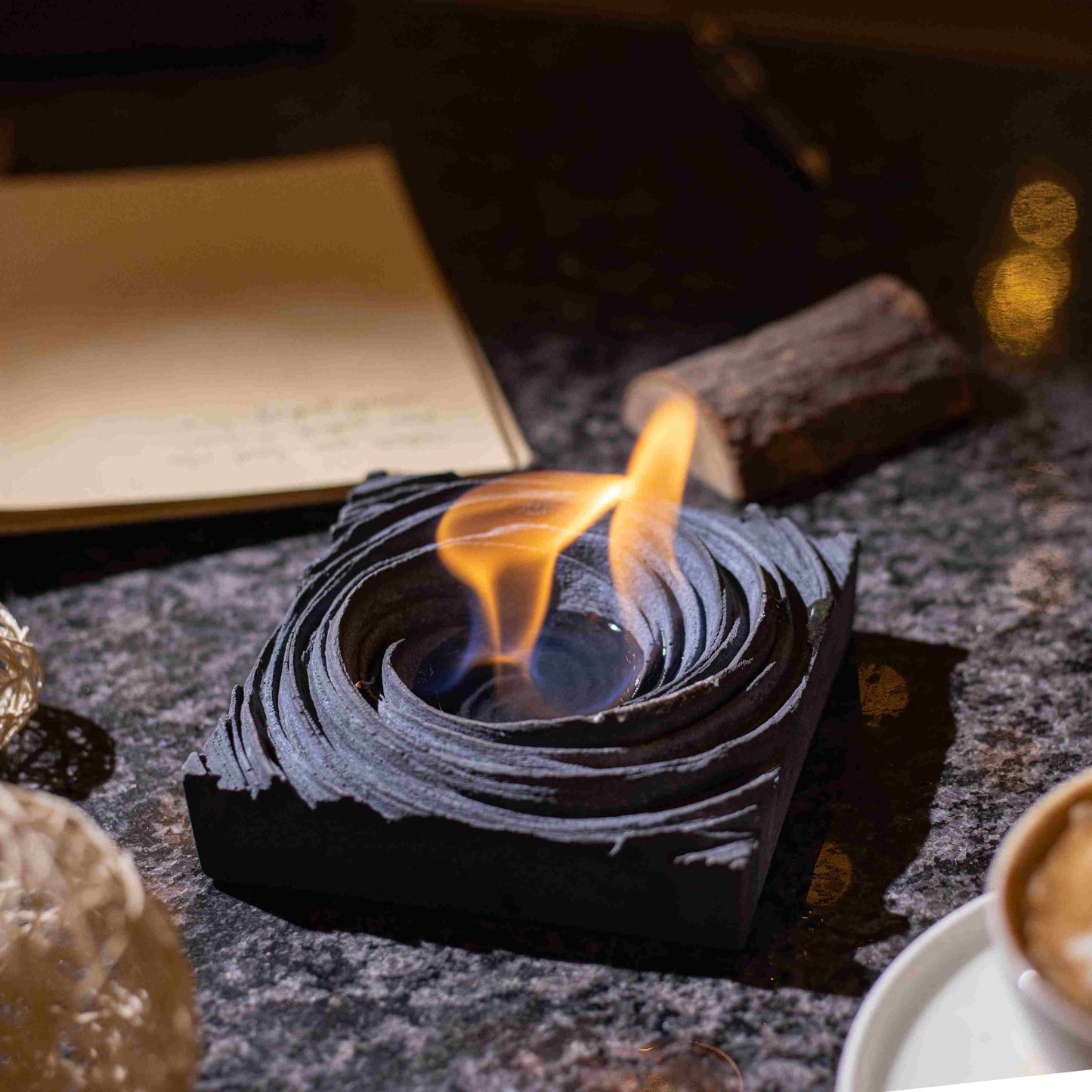 CYCLONE - SPIRAL DESIGN FIREPIT WITH A WHIRPOOL