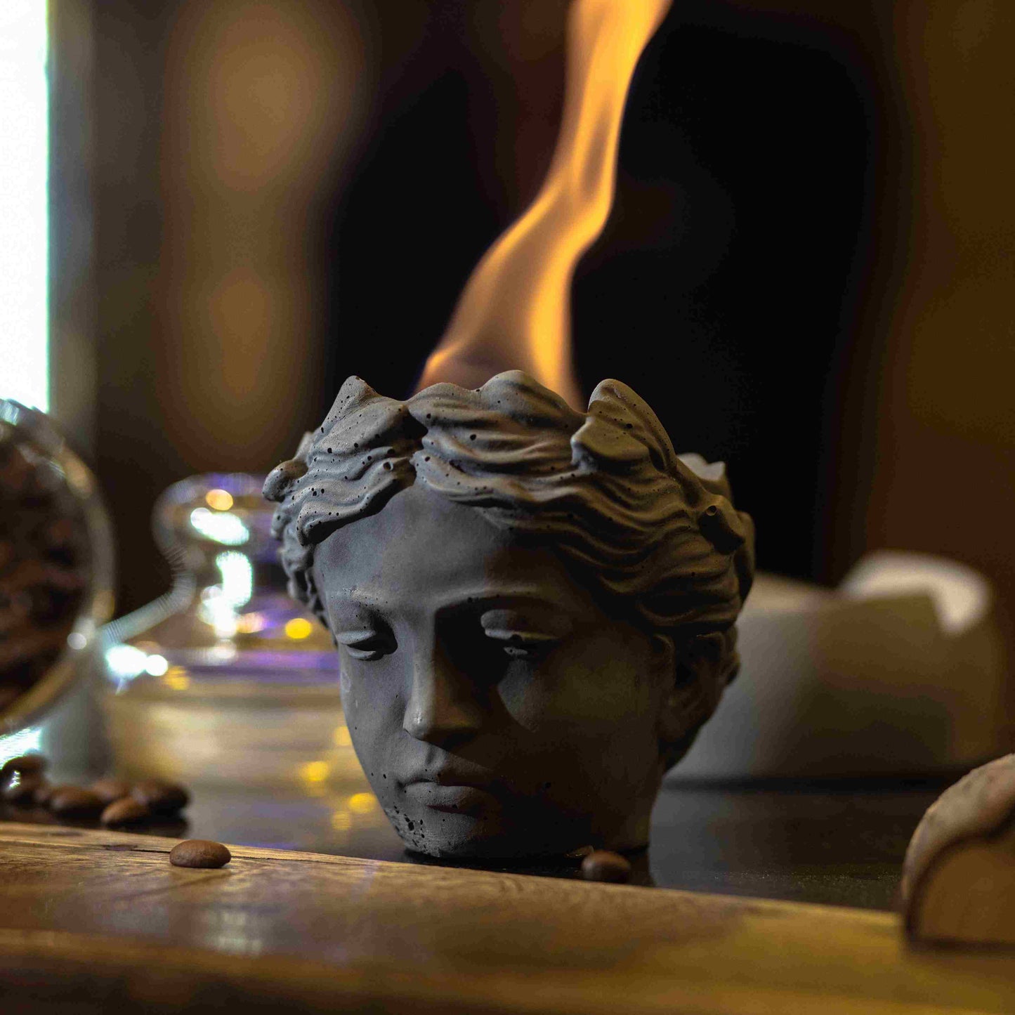 Abbott Greek Goddess Head Firepit