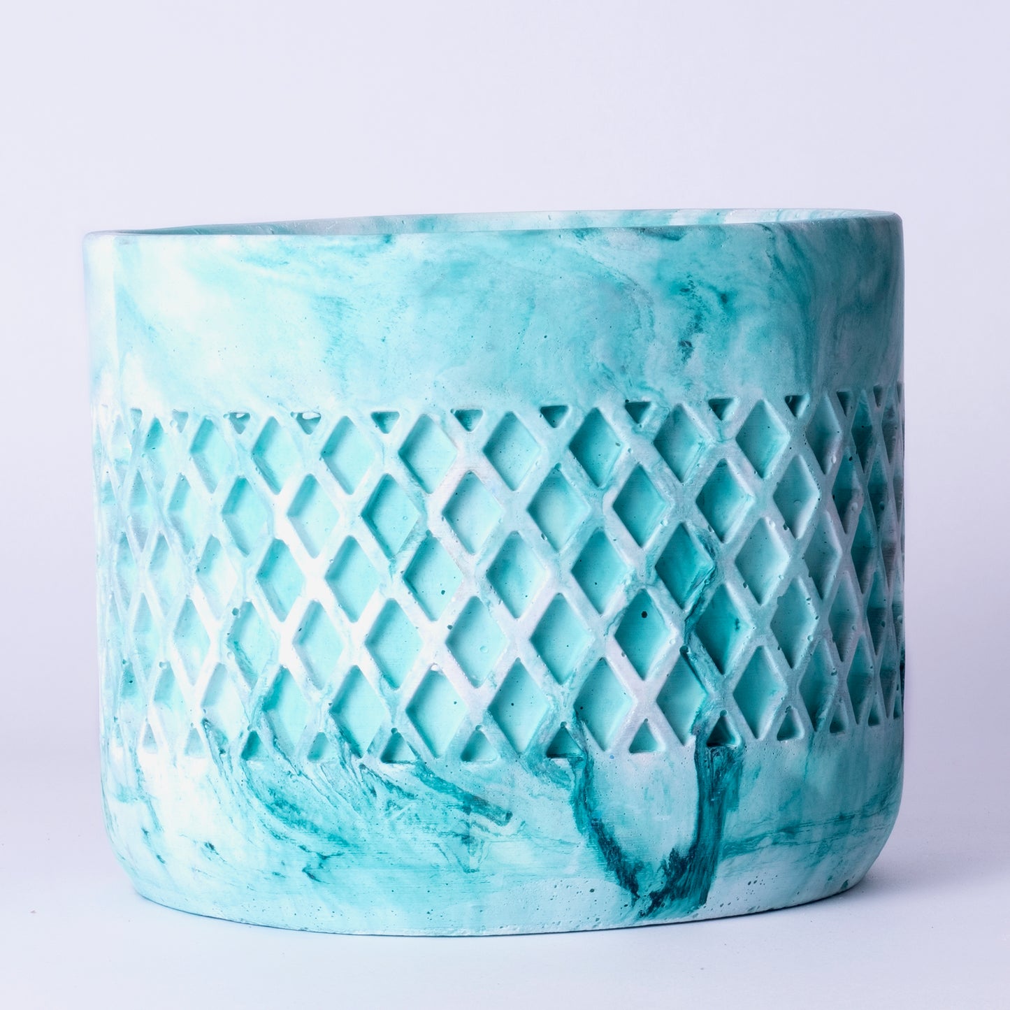 Dimen Planter Mint Marble - Best Geometric Planter for home Decor for Indoor & Outoor Gardening