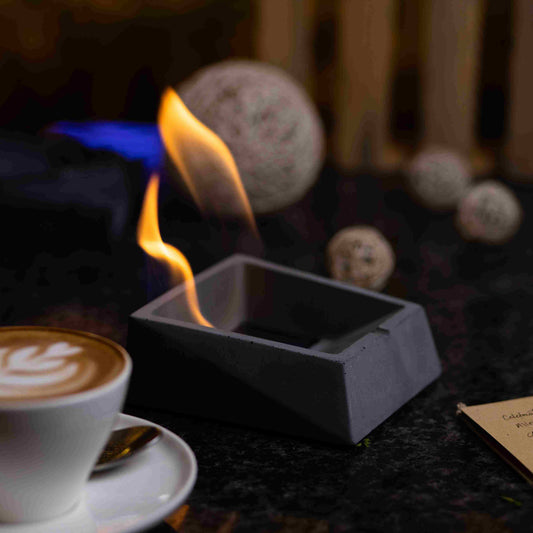 Trapesquad Contemporary Fire Pit with a defined profile