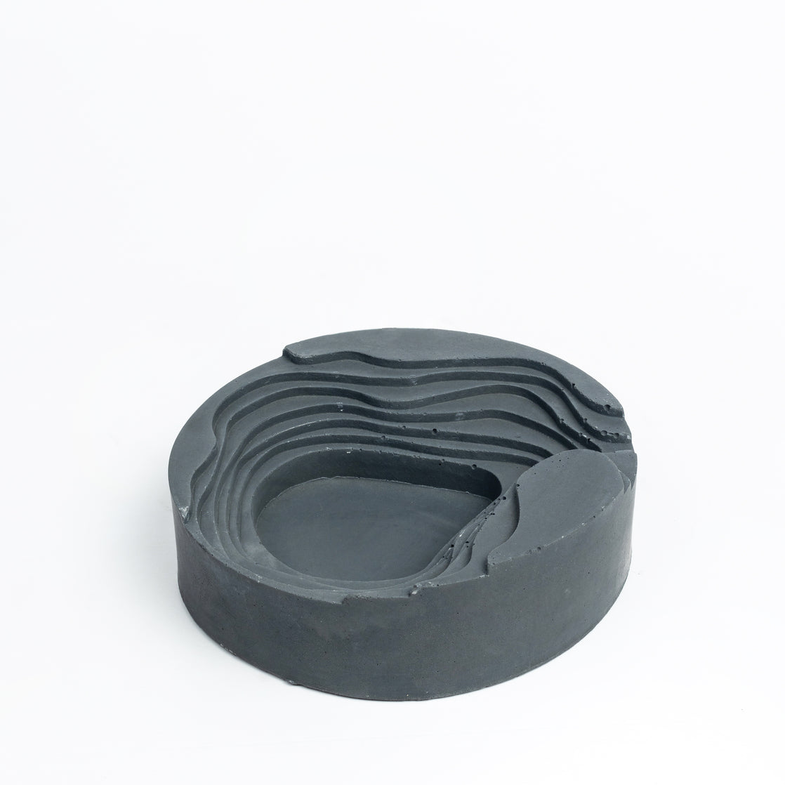 Cavash Tray Dark Concrete- Unique Ashtray- A Contemporary Design, the perfect gift for friends and colleagues.
