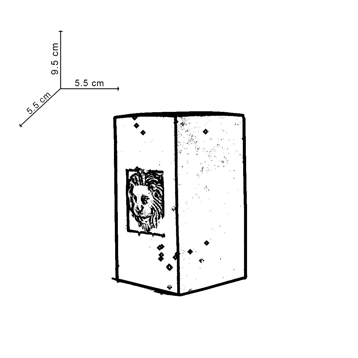 Big Cat-Dark Concrete-Lion-headed paper weight for your work desk, Contemporary Design- perfect for gifting to Leos