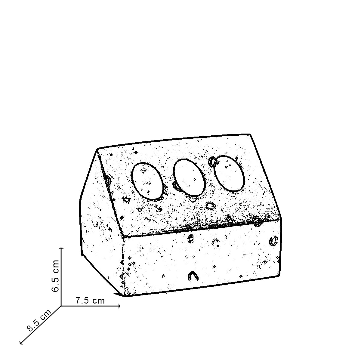 Cabana Stand- Orchid Marble-Pencil Stand