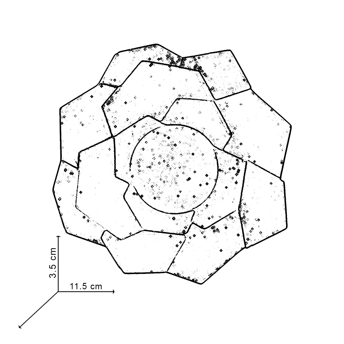 New Calyx Ashtray - Geometric Flower shaped Designer Ashtray for Home & Office Decor