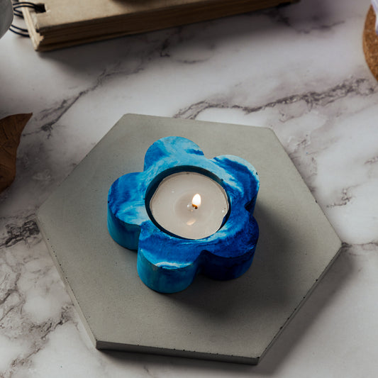 Flora - Cloud Set of 3 Flower Shaped Chique and Minimal Tealight Candle Holder- a perfect gift for family and friends